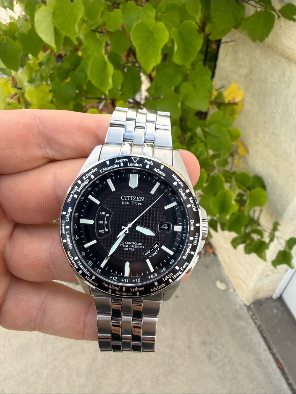Citizen eco drive world time radio